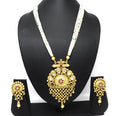Joban Fashion White With Rajwadi Polish Necklace Set | Grocsy