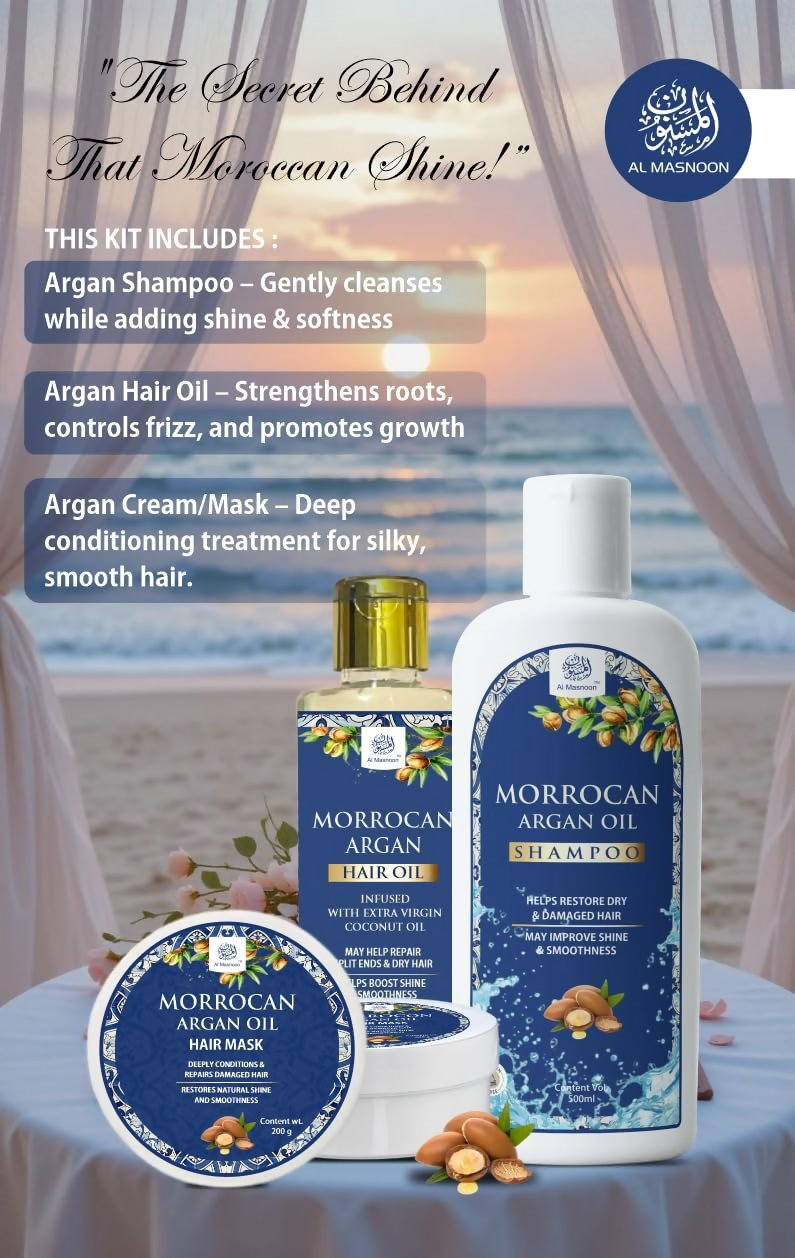Al Masnoon Moroccan Argan Oil Shampoo | Grocsy