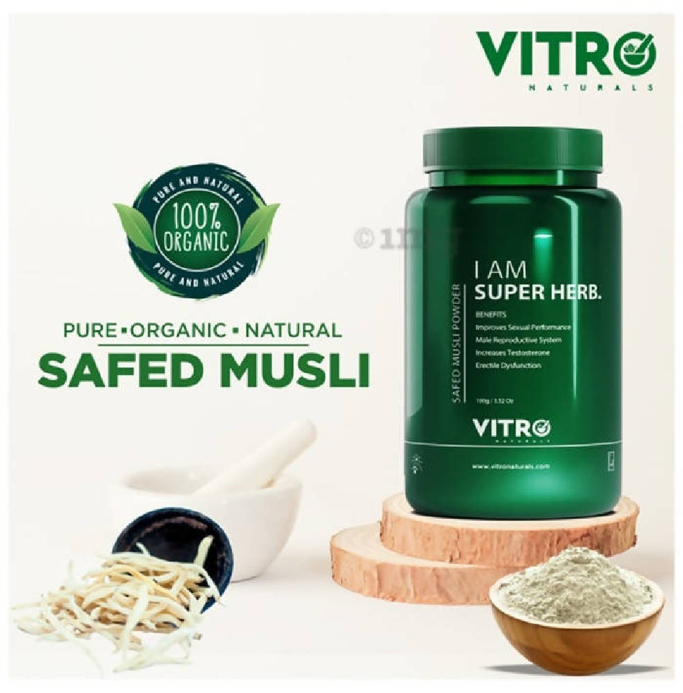 Vitro Naturals I Am Super Herb Safed Musli Powder | Grocsy