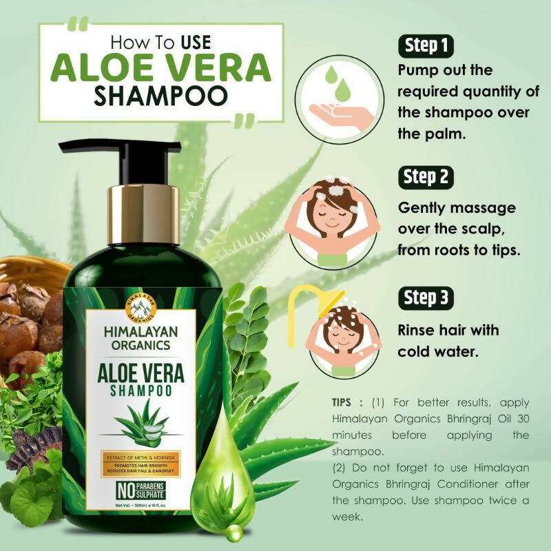 Himalayan Organics Aloe Vera Shampoo | Grocsy