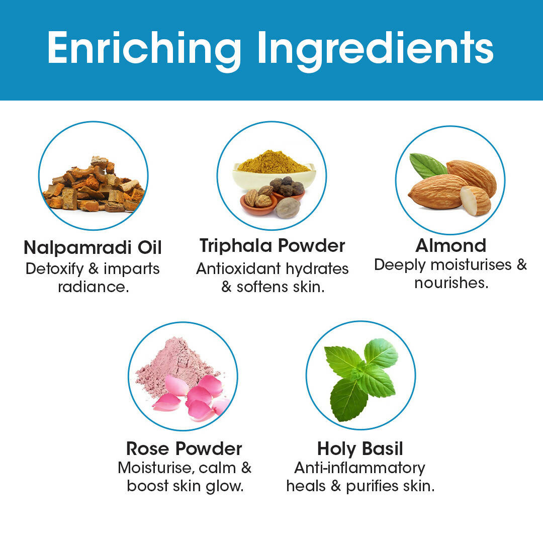TAC - The Ayurveda Co. Nalpamaradi Body Scrub for Glow and Brightening Skin, with Triphala For Women & Men | Grocsy