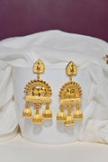 Pink Meenakari Enamel Square Jhumki Earrings By House of Ree - Swadesiicart