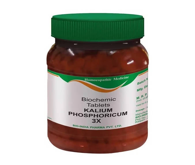 Bio India Homeopathy Kalium Phosphoricum Biochemic Tablets | Grocsy