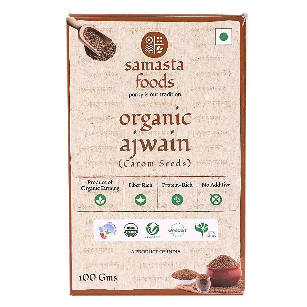 Samasta Foods Organic Ajwain (Carom Seeds) | Grocsy