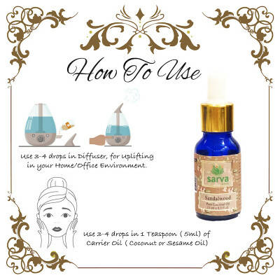 Sarva by Anadi Sandalwood Pure Essential Oil | Grocsy