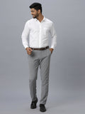 Ramraj Cotton Mens Full Sleeve Formal 100 % Cotton White Shirt | Grocsy
