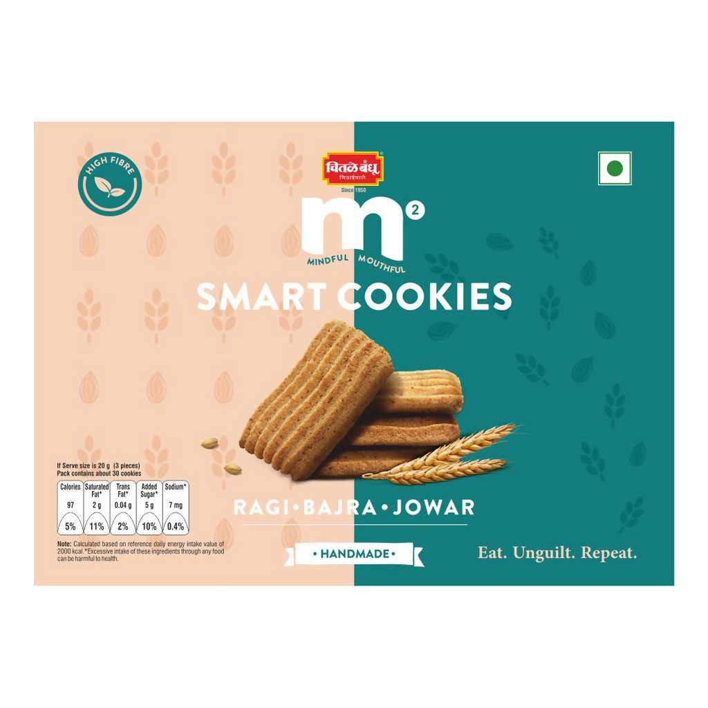 Chitale Bandhu Smart Cookies Ragi-Bajra-Jowar | Grocsy
