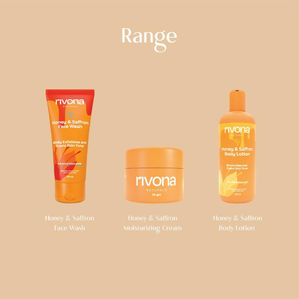 Rivona Naturals Honey & Saffron Cream | Grocsy