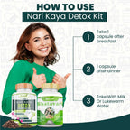 Divya Shree Nari Kaya Detox Capsule and Shatavari Capsule Combo | Grocsy