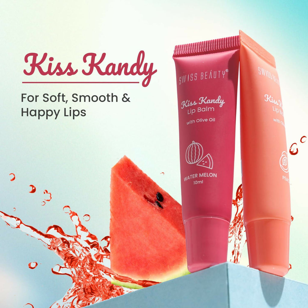 Swiss Beauty Kiss Kandy Lip Balm with Olive Oil - Cherry | Grocsy