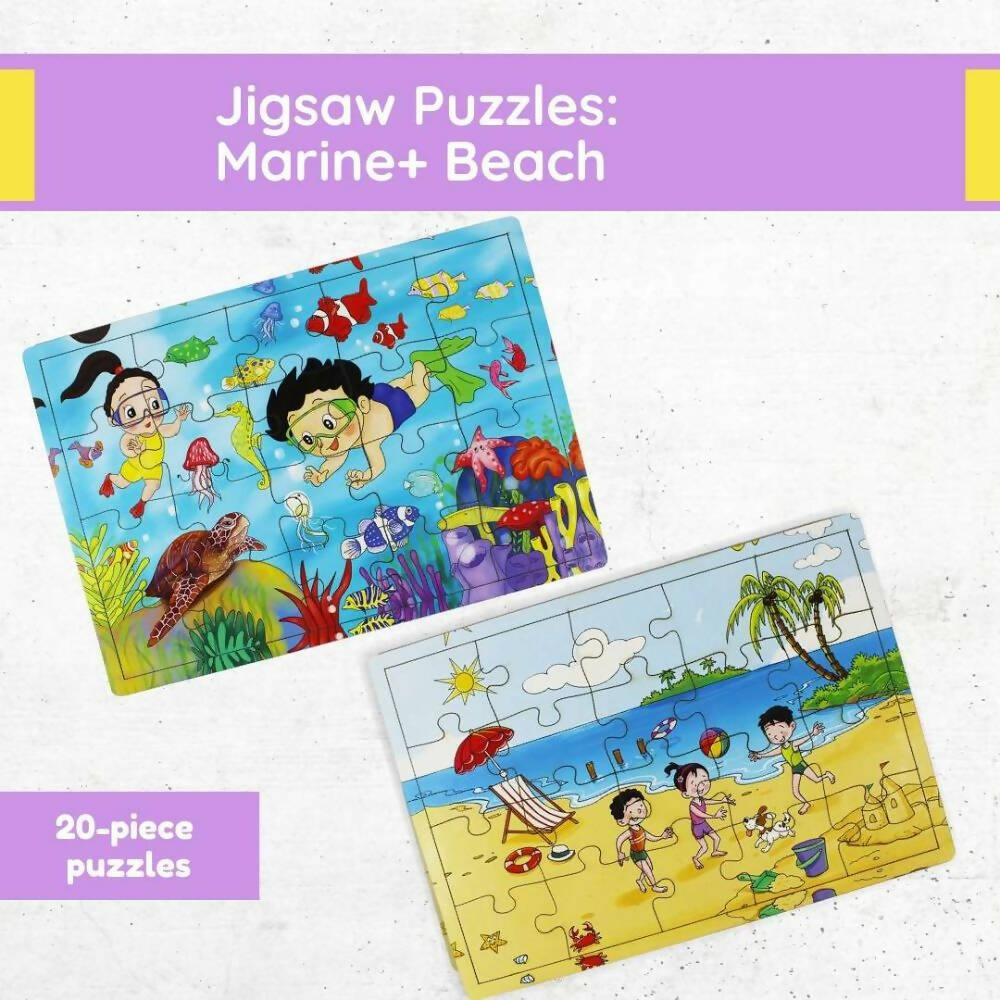 Matoyi Jigsaw Puzzles For Kids: Beach And Marine | Grocsy
