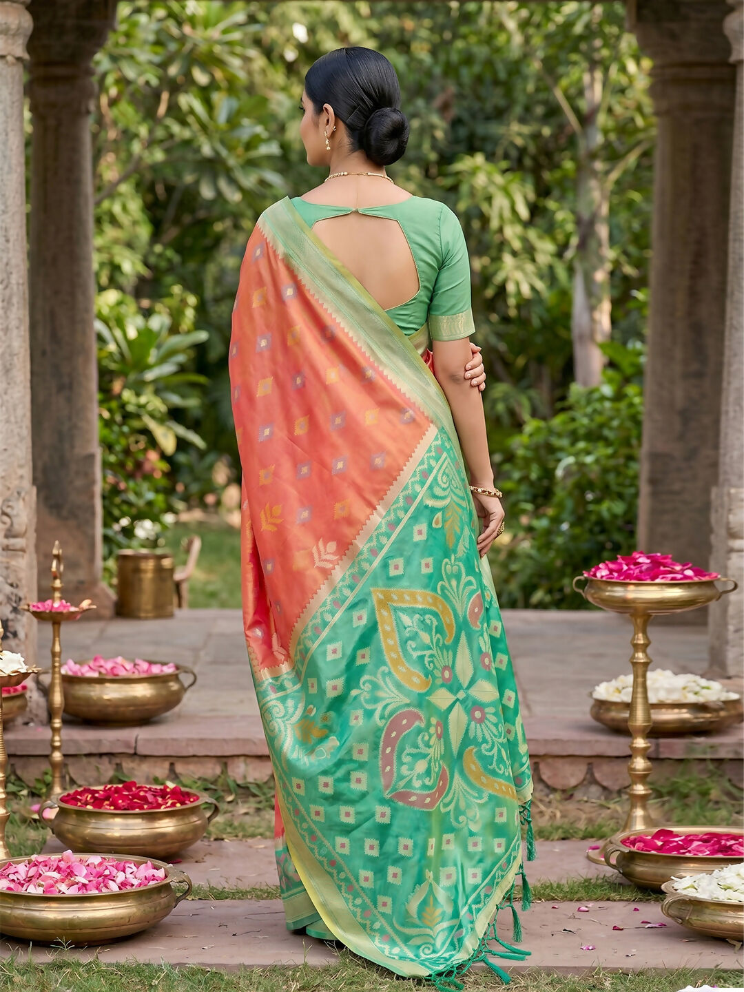 Shree Shyam Fashion Mustard Soft Silk Saree | Grocsy