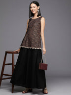 Ahalyaa Women's Traditional Wear Co-ods - Black | Grocsy