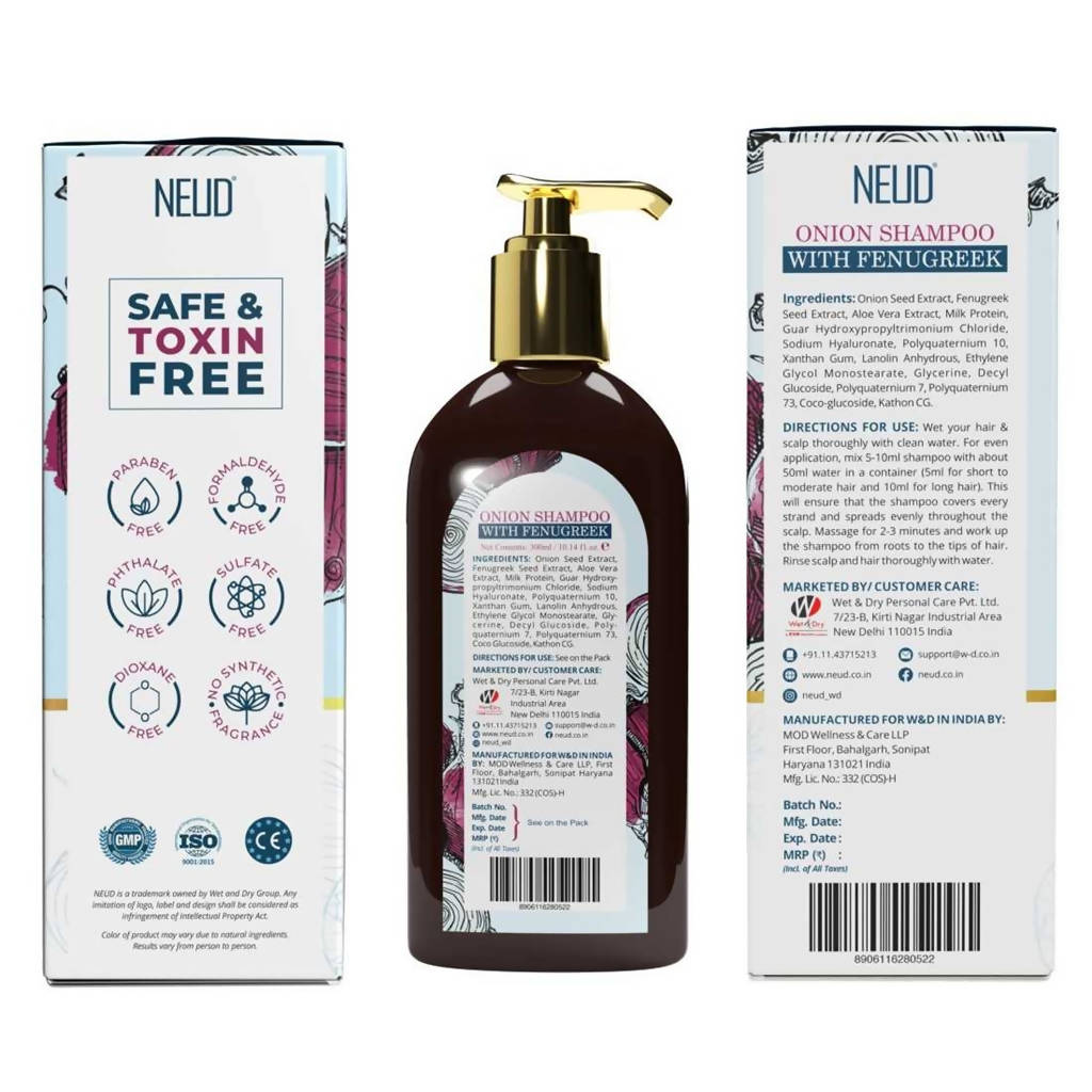 Neud Onion Shampoo with Fenugreek | Grocsy