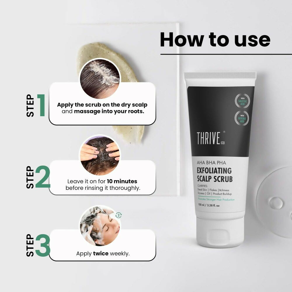 ThriveCo AHA BHA PHA Exfoliating Scalp Scrub | Grocsy