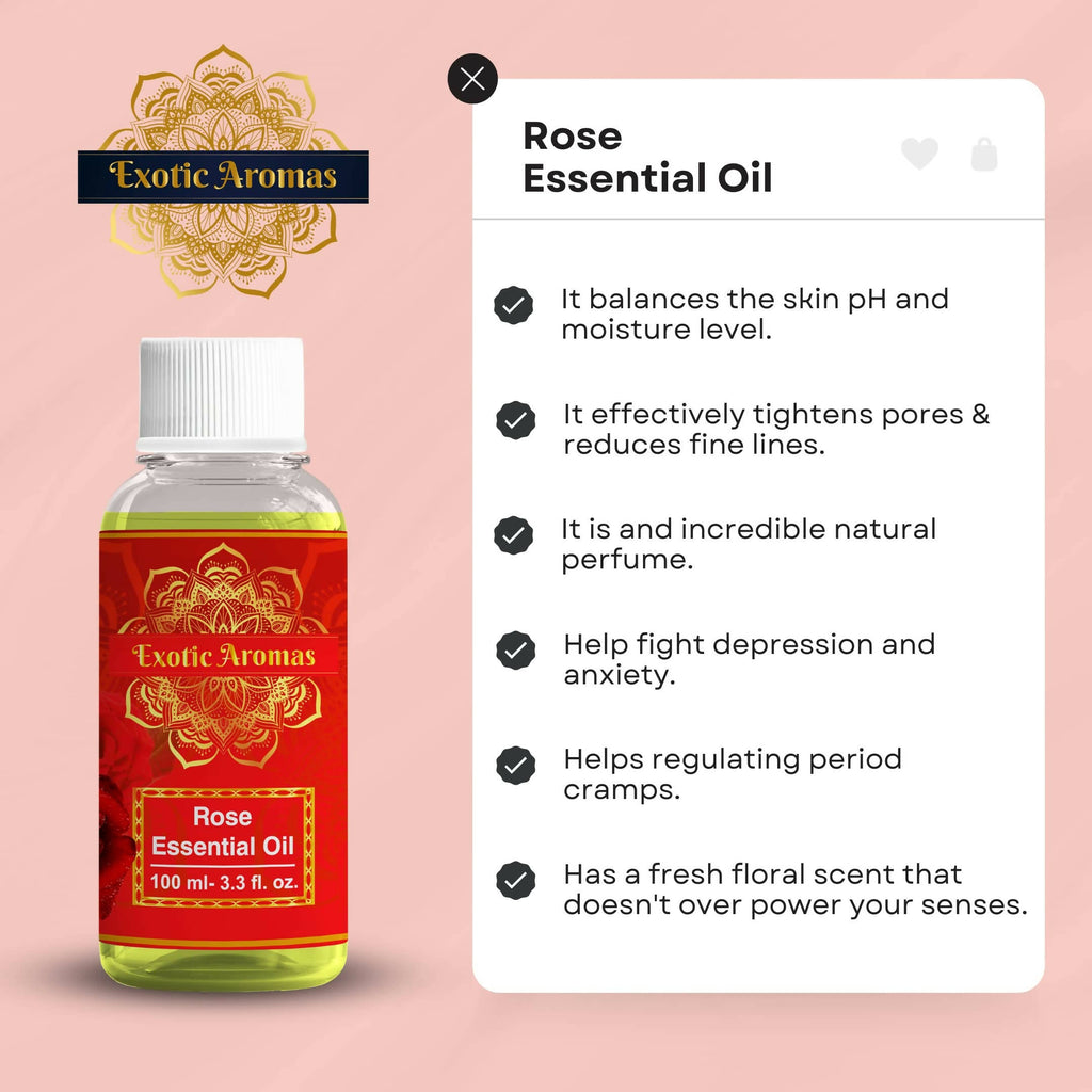 Exotic Aromas Rose Essential Oil | Grocsy