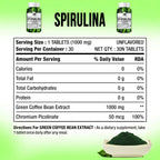 BM Wellness Organic Spirulina Tablets | Grocsy