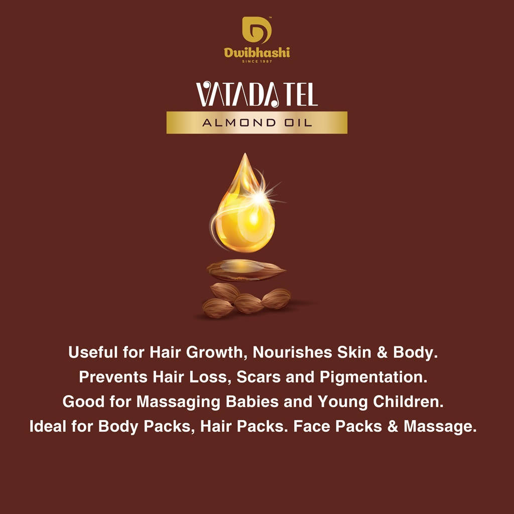 Dwibhashi Vatada Tel Almond Oil | Grocsy
