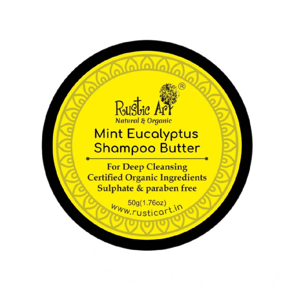 Rustic Art Mint Eucalyptus Shampoo Butter | Grocsy