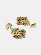 Ruby Raang Kundan Haar With Matching Earrings | Grocsy