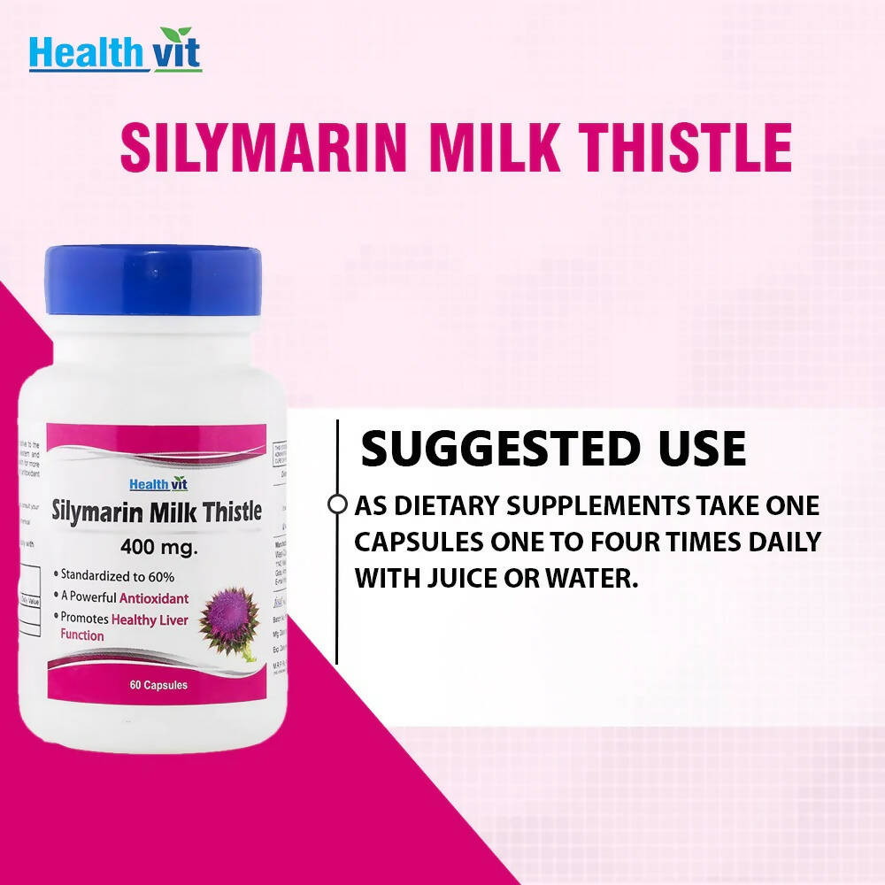 Healthvit Silymarin Milk Thistle Capsules | Grocsy