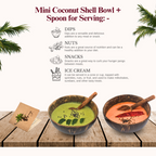 Thenga Artisan Mini Coconut Shell Bowl with Spoon | Grocsy
