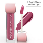 Nourish Mantra Liquid Lipstick Creamy Matte with SPF / Water Proof, Smudge Proof Shade-Berry Dhamaka | Grocsy