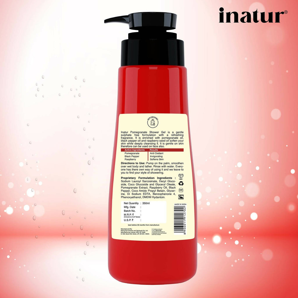 Inatur Pomegranate Shower Gel | Grocsy