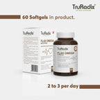 Truradix Flax Omega Nutrition Soft Gels | Grocsy