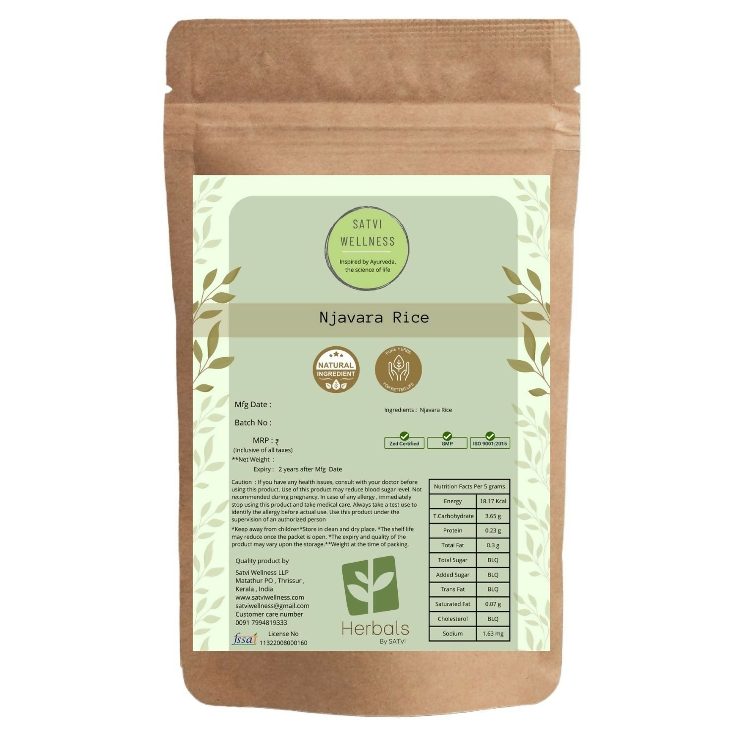Satvi Wellness Navara Rice | Grocsy
