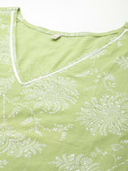 Ahalyaa Women's Traditional wear Kurta Set - Green | Grocsy