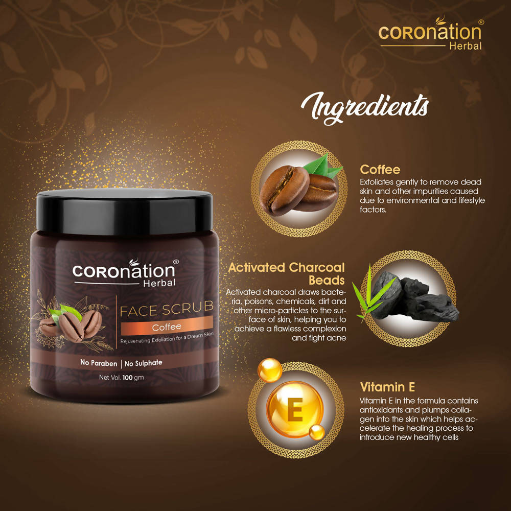 Coronation Herbal Coffee Face Scrub | Grocsy