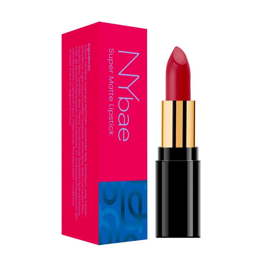 NY Bae Super Matte Lipstick - Red Rebel 25 | Grocsy