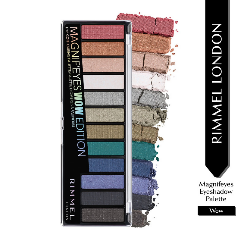 Rimmel London Magnif'eyes Eye Shadow Palette - Wow | Grocsy