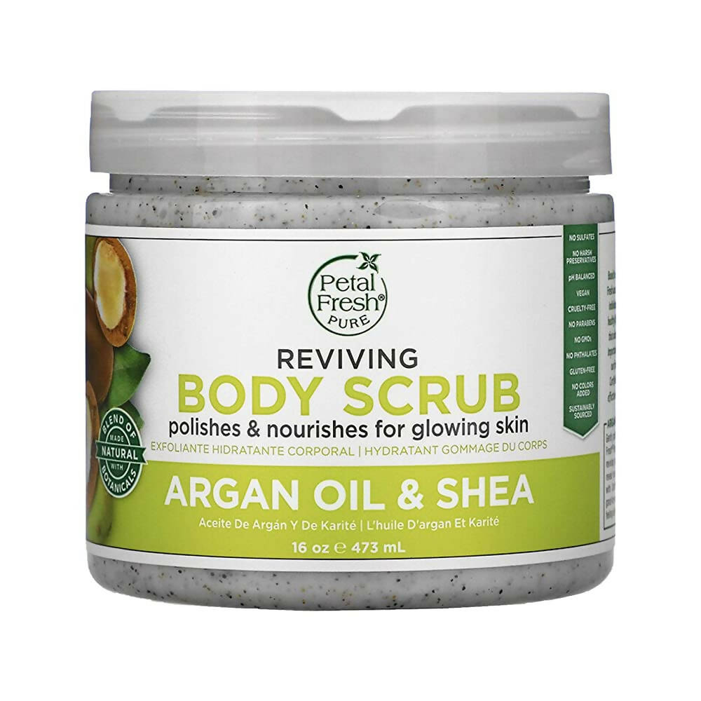 Petal Fresh Pure Reviving Argan Oil & Shea Body Scrub | Grocsy