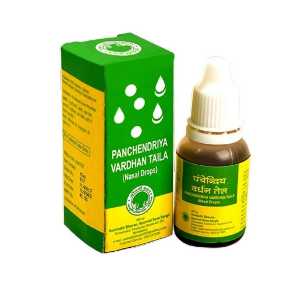 Aushadhi Bhavan Panchendriya Vardhan Taila ?Nasal Drops | Grocsy