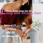 Urbaano Herbal Natural 21 Onion Hair Oil & Fermented Rice Extract Rich Shampoo | Grocsy