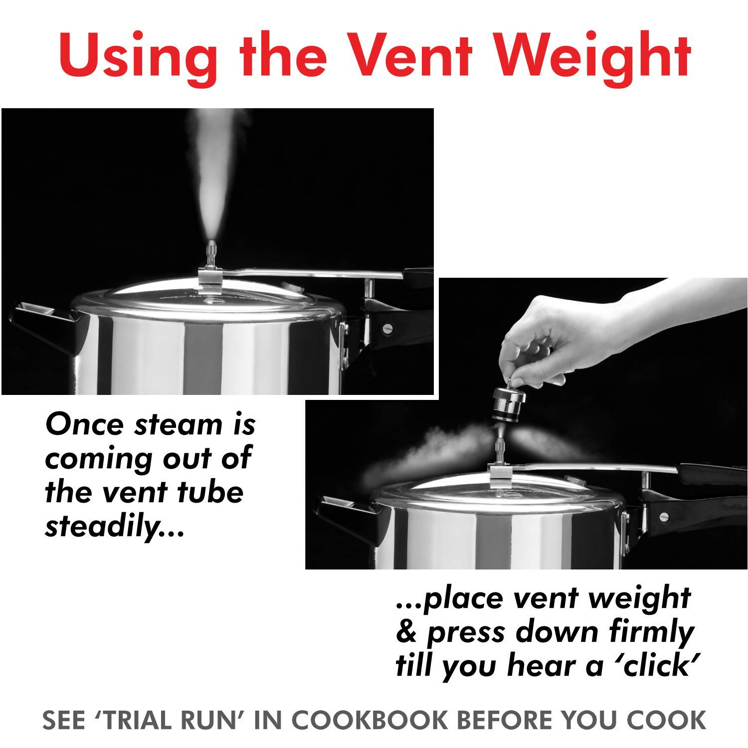 All in to Pressure Cooker Whistle Fits Various Cooker Sizes and Lid Types | Grocsy
