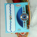 Indianvibez Evil Eye Elegance With Stone Designer Rakhi & Knoted Designer Thread | Grocsy