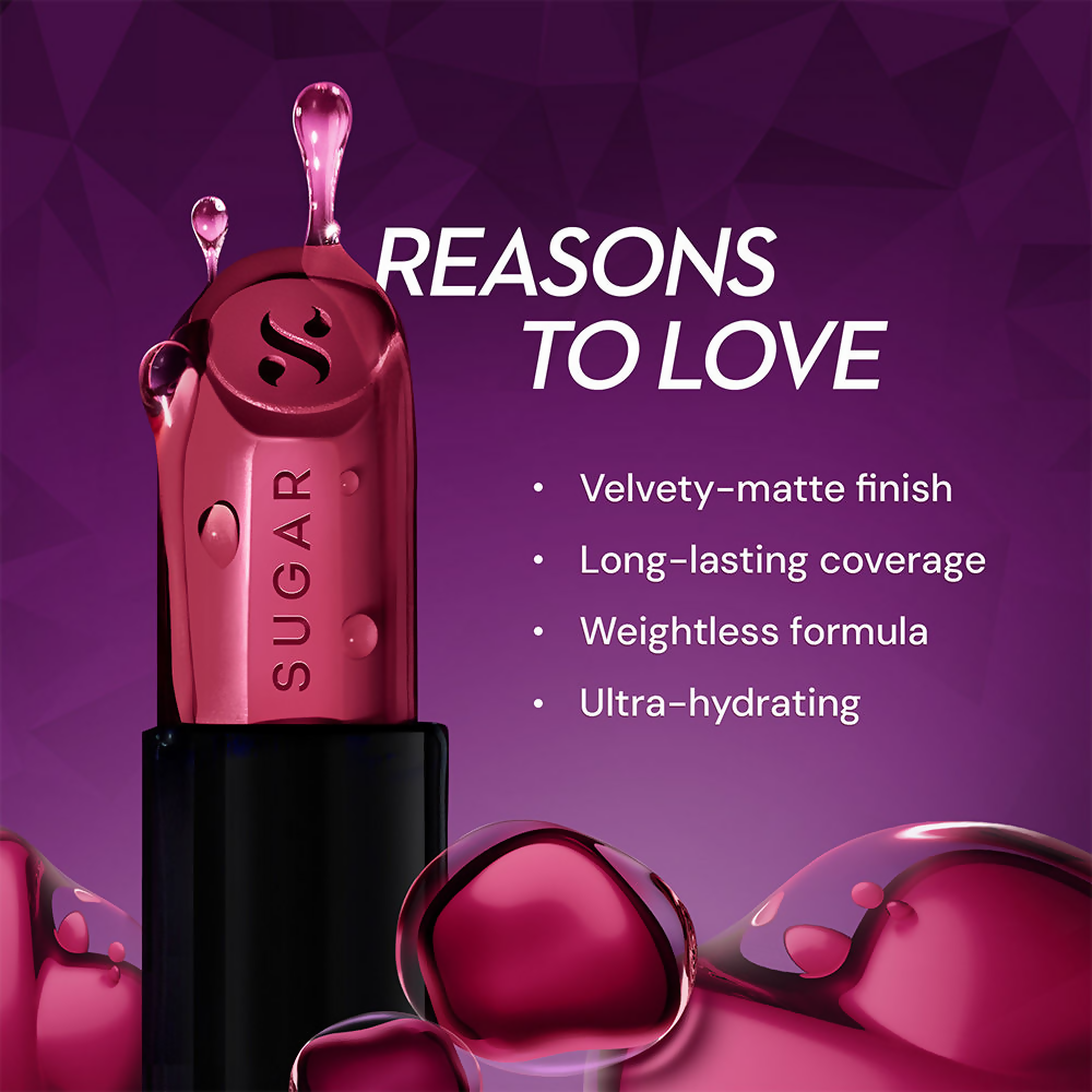 SUGAR Glide Peptide Serum Lipstick with Vitamin E - 01 Santorini Sunset | Grocsy