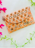 Joban Fashion Clutch Bag With Magnetic Lock - Orange | Grocsy