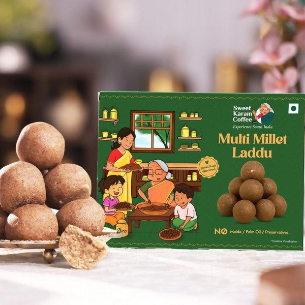 Sweet Karam Coffee Multi Millet Laddu | Grocsy