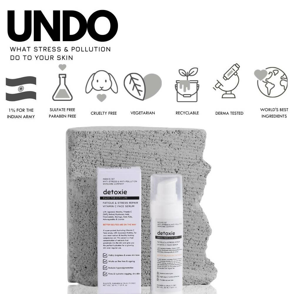 Detoxie Fatigue & Stress Repair Vitamin C Face Serum | Grocsy