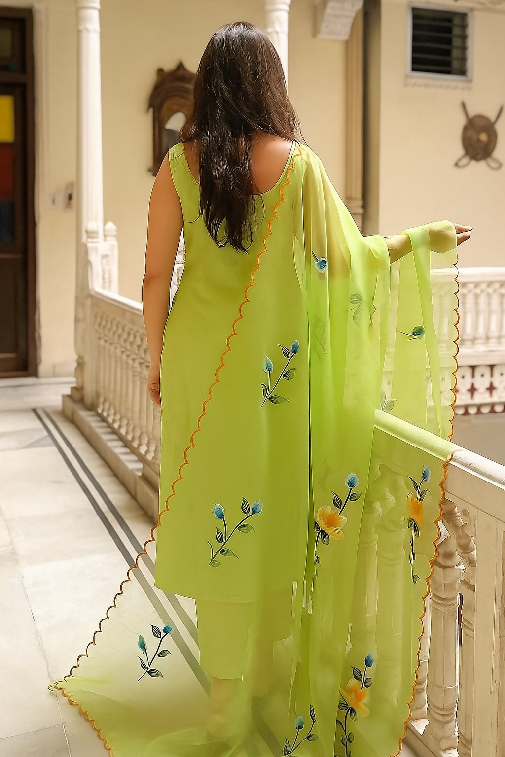 The52 Lemons Women's Gorgeous Printed Viscose Fabric Straight Kurta Pant with Dupatta Set | Grocsy