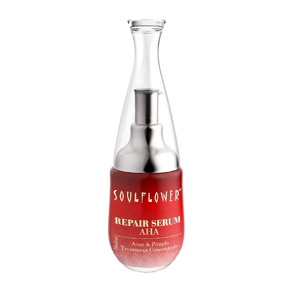 Soulflower Herbal Repair Serum AHA | Grocsy