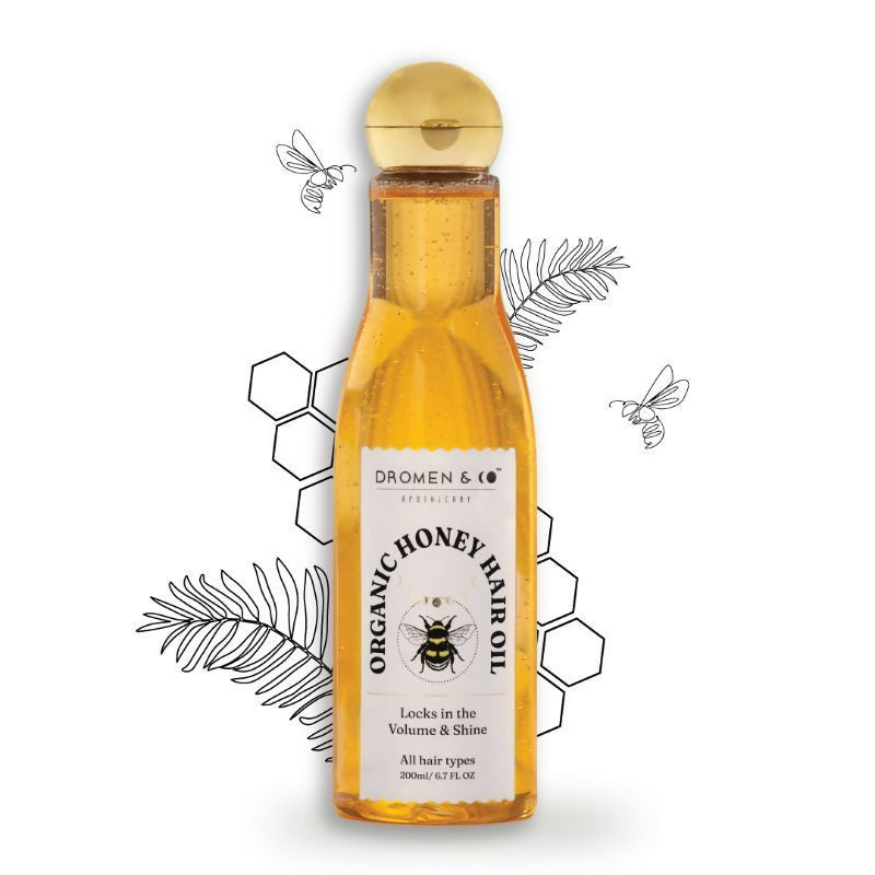 Dromen & Co Organic Honey Hair Oil For Volume & Shine | Grocsy