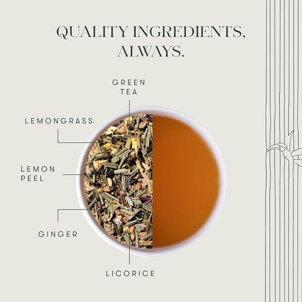 Luxmi Estates Citrus Sky - Lemongrass Ginger Green Tea | Grocsy