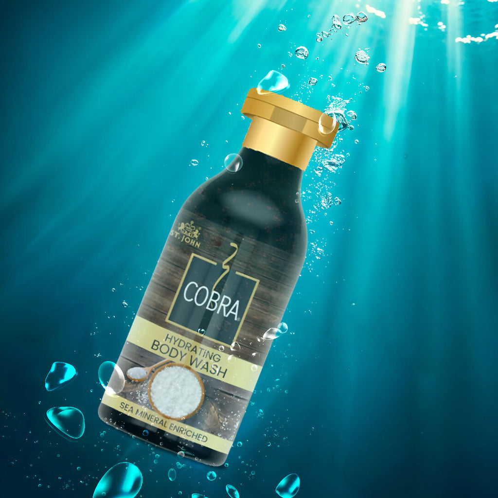 ST.JOHN Cobra Sea Mineral Enriched Body Wash Refreshing & Hydrating Deep Cleansing with Oceanic Minerals For All Skin Types | Grocsy