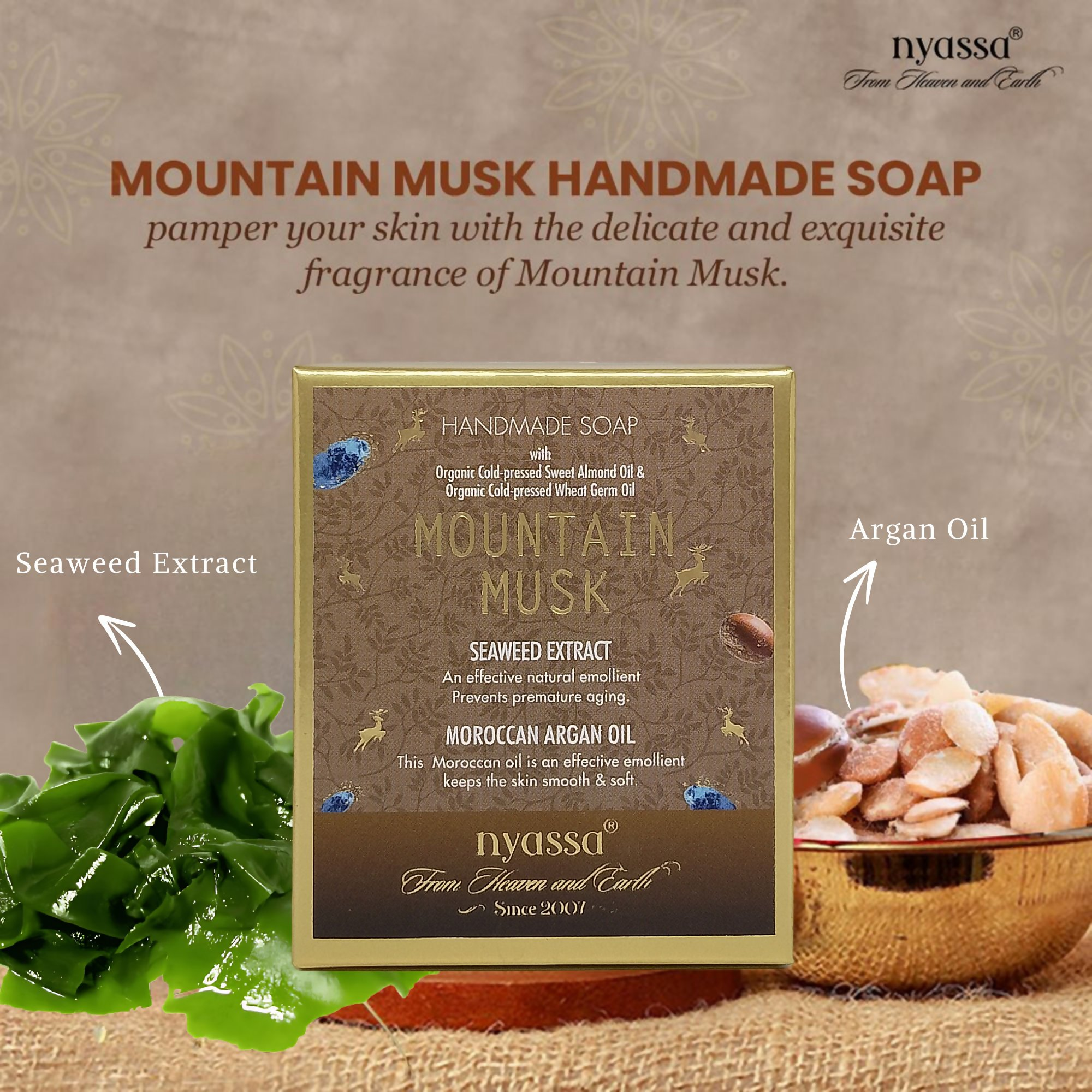 Nyassa Mountain Musk Handmade Soap | Grocsy