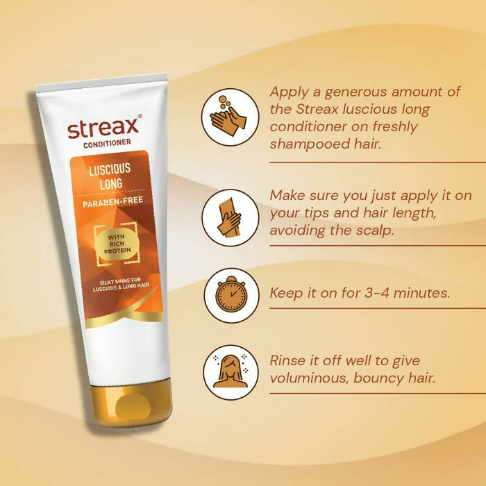 Streax Luscious Long Conditioner with Rich Protein for Reduces Hairfall | Grocsy